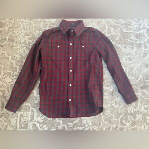 Boys Plaid Button Down Janie and Jack Size 7
